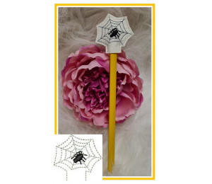 Stickdatei - ITH Stifteaufsatz Spinnennetz